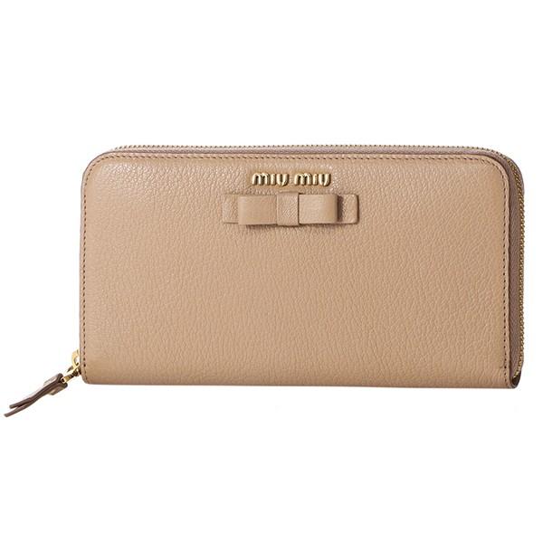 並行輸入 ミュウミュウ 長財布(ラウンドファスナー) マドラス フィオッコ 5ML506 3R7 F...
