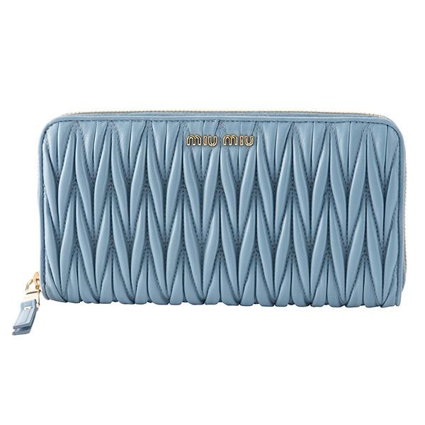 並行輸入 ミュウミュウ 長財布(ラウンドファスナー) レザーウォレット 5ML506 N88 F06...