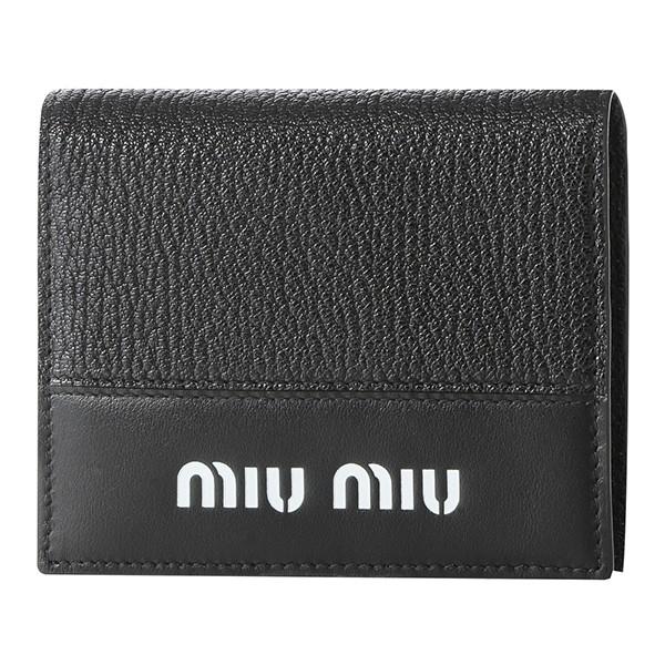並行輸入 ミュウミュウ 2つ折り財布 マドラス シティカーフ 5MV204 2BU4 F0002 ブ...