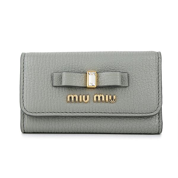 並行輸入 ミュウミュウ キーケース MIU MIU マドラスフィオッコ 5PG222 MAD 2D7...