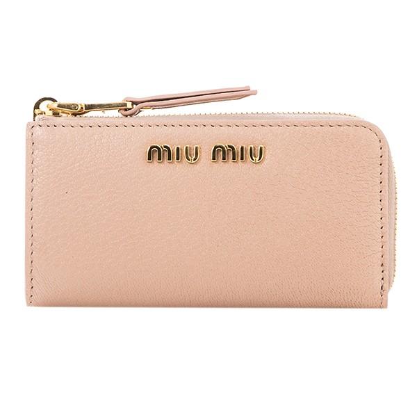 並行輸入 ミュウミュウ  キーケース マドラス 5PP026 2E5V F0615 ベージュピンク ...