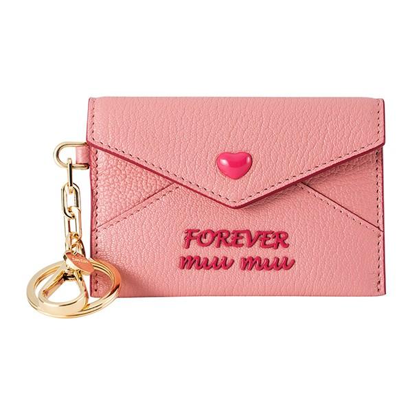 並行輸入 ミュウミュウ キーホルダー ラブ ミニエンベロープ 5TL346 2BQ3 F0YFX ピ...