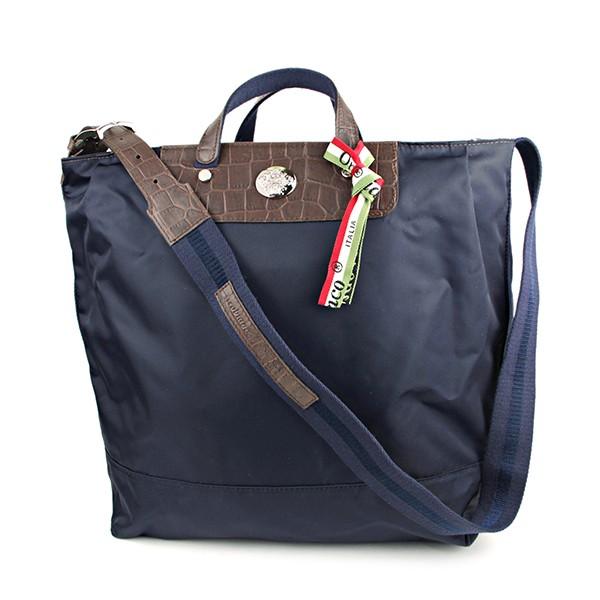 並行輸入 オロビアンコ  トートバッグ ナイロン 0466 TOTEMZIP 12 ネイビー 爆買