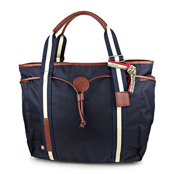 並行輸入 オロビアンコ  トートバッグ ナイロン 1792 ARINNA-A 12 ネイビー 爆買