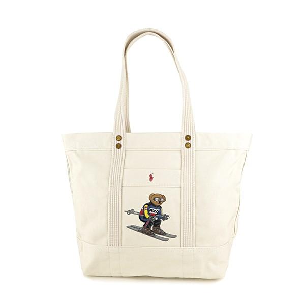 並行輸入 ポロ ラルフローレン  トートバッグ スキーベア 428769009 001 アイボリー系...