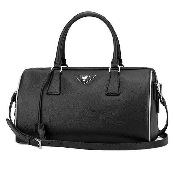 並行輸入 プラダ ハンドバッグ サフィアーノ ルクス 1BB001 NZV F0N12 ブラック 黒...