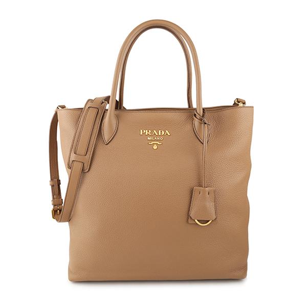 並行輸入 プラダ  トートバッグ ヴィッテロ ダイノ 1BG006 2BBE F0ZDG キャメル ...