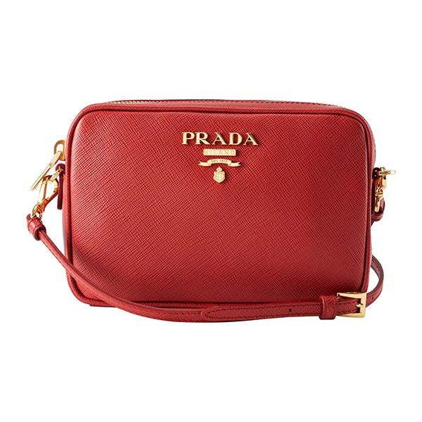 並行輸入 プラダ ショルダーバッグ サフィアーノ ルクス 1BH036 NZV F068Z レッド ...