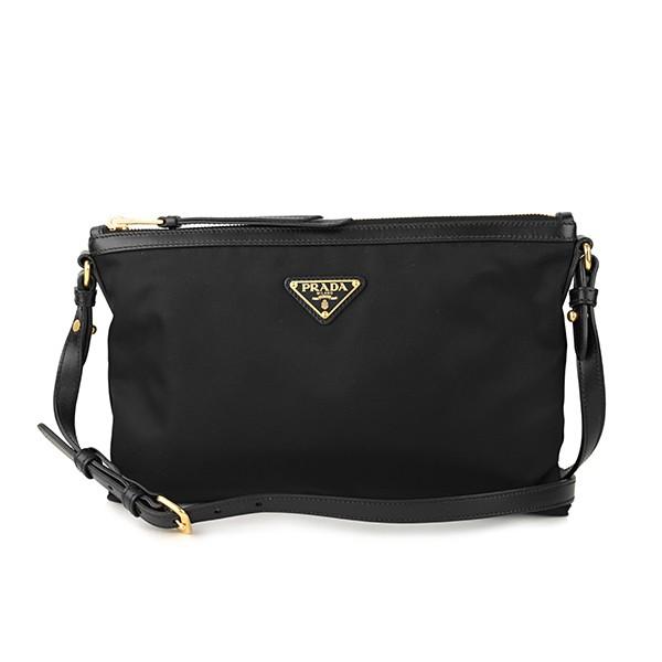 並行輸入 プラダ  ショルダーバッグ テスート ソフトカーフ 1BH050 QXO F0002 ブラ...