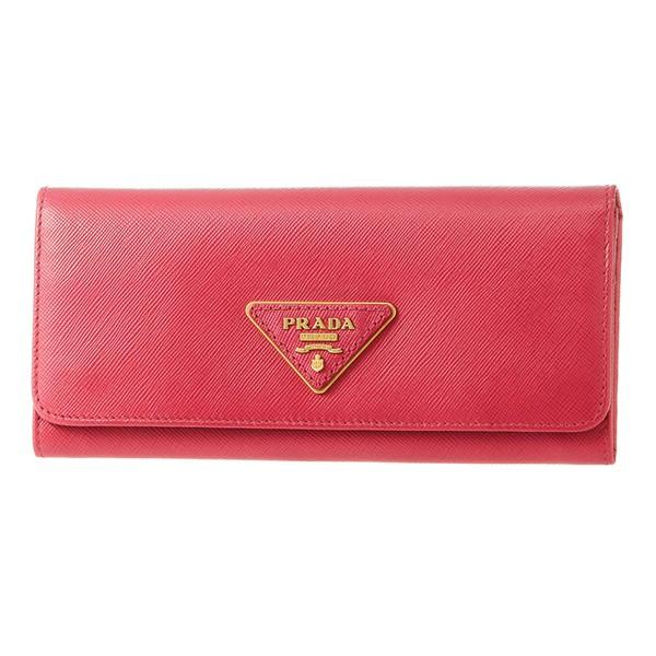 並行輸入 プラダ 長財布 サフィアーノ トライアングル 1M1132 ZLR F0505 ピンク 爆...