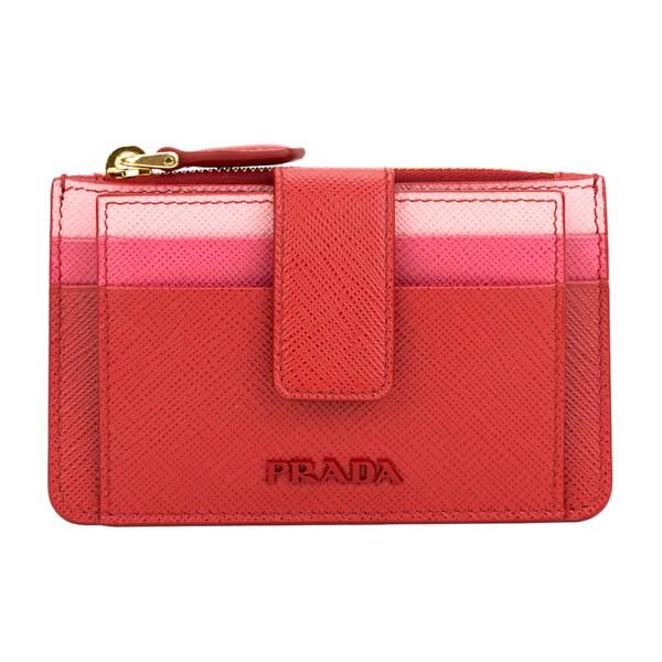 並行輸入 プラダ  カードケース サフィアーノ 1MC038 2B9E F0VY6 レッド 赤 爆買