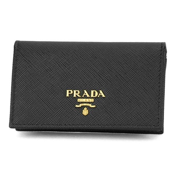 並行輸入 プラダ カードケース サフィアーノメタル 1MC122 QWA F0002 ブラック 黒 ...