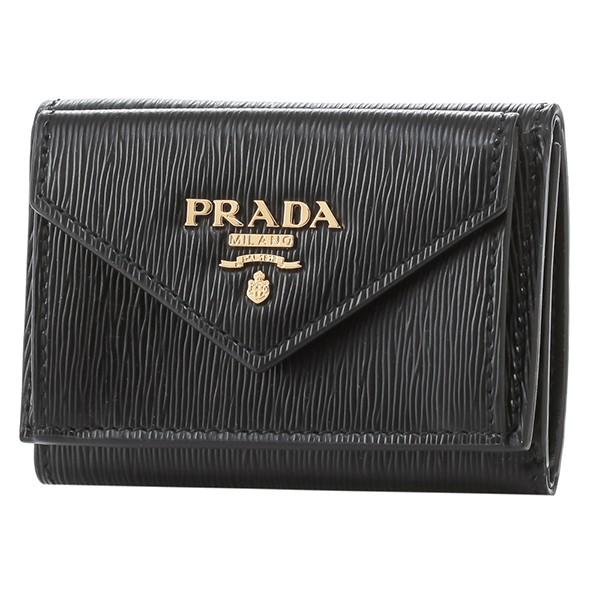 並行輸入 プラダ 3つ折り財布 ヴィッテロ ムーヴ 1MH021 2EZZ F0002 ブラック 黒...