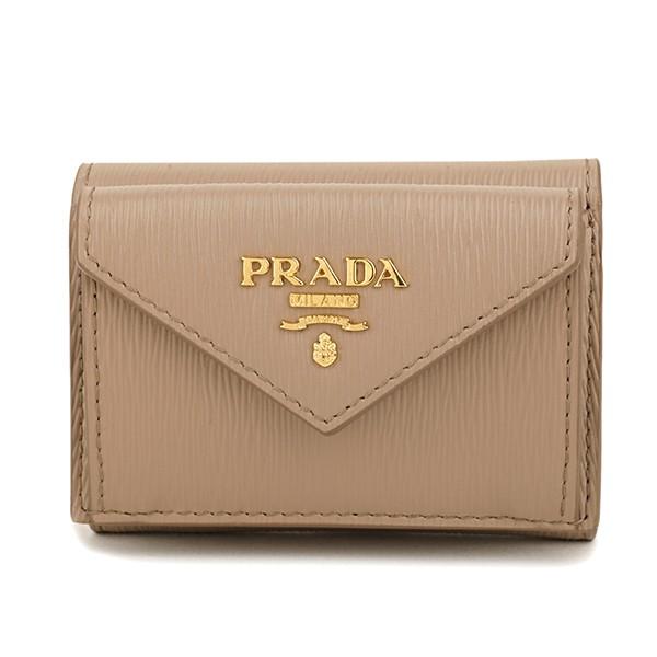 並行輸入 プラダ 3つ折り財布 ヴィッテロ ムーヴ  1MH021 2EZZ F0770 ベージュ ...