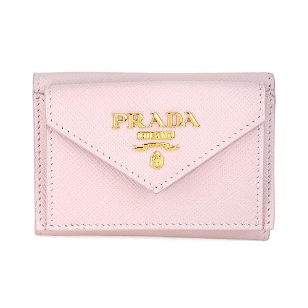 並行輸入 プラダ 3つ折り財布 PRADA サフィアーノ メタル 1MH021 QWA F0E18レ...