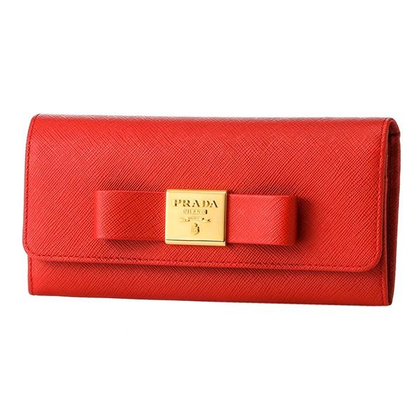 並行輸入 プラダ 長財布 サフィアーノ フィオーコ 1MH132 2AEE F0011 レッド 赤 ...
