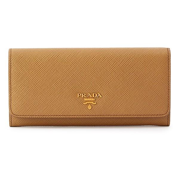 並行輸入 プラダ 長財布 サフィアーノ キュイール 1MH132 2BUC F0401 ブラウン 茶...