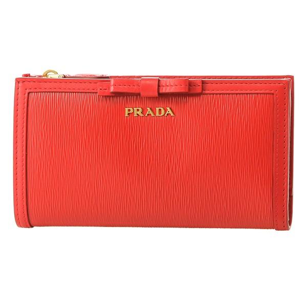 並行輸入 プラダ 2つ折り財布 ヴィッテロ ムーヴ フィオッコ 1ML009 2B32 F0D17 ...