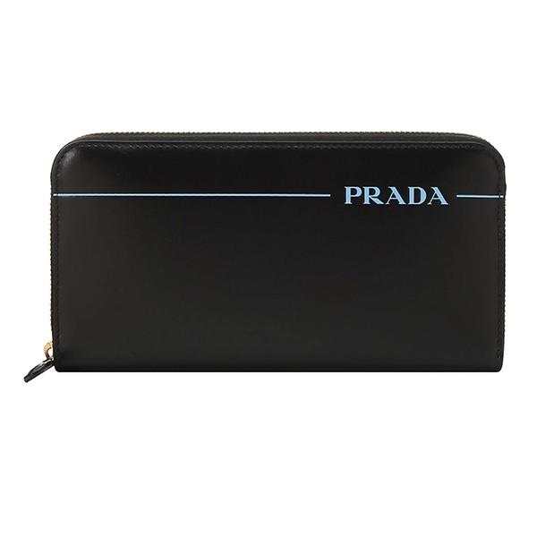 並行輸入 プラダ 長財布(ラウンドファスナー) ブラック 黒 PRADA 1ML506 2AIX F...