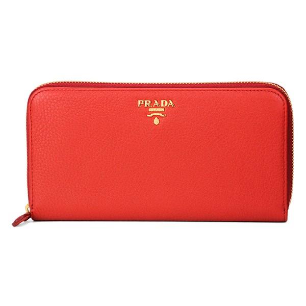 並行輸入 プラダ 長財布(ラウンドファスナー) ヴィッテロ グレイン 1ML506 2E3A F06...