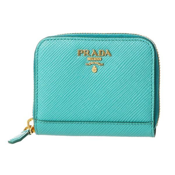 並行輸入 プラダ コインケース サフィアーノ キュイール 1MM268 2BB8 F0136 ターコ...