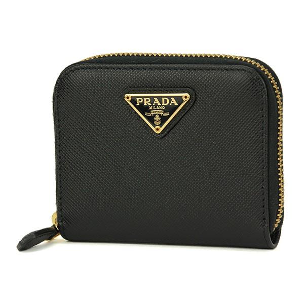 並行輸入 プラダ コインケース サフィアーノ トライアングル 1MM268 QHH F0002 ブラ...