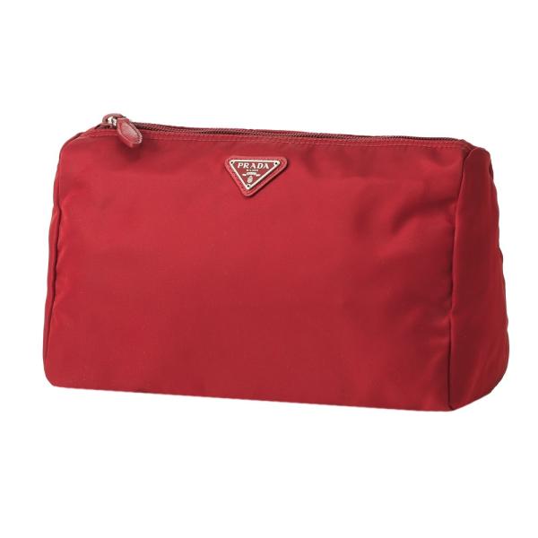 並行輸入 プラダ ポーチ テスート 1NA012 2BQP F068Z レッド 赤 爆買