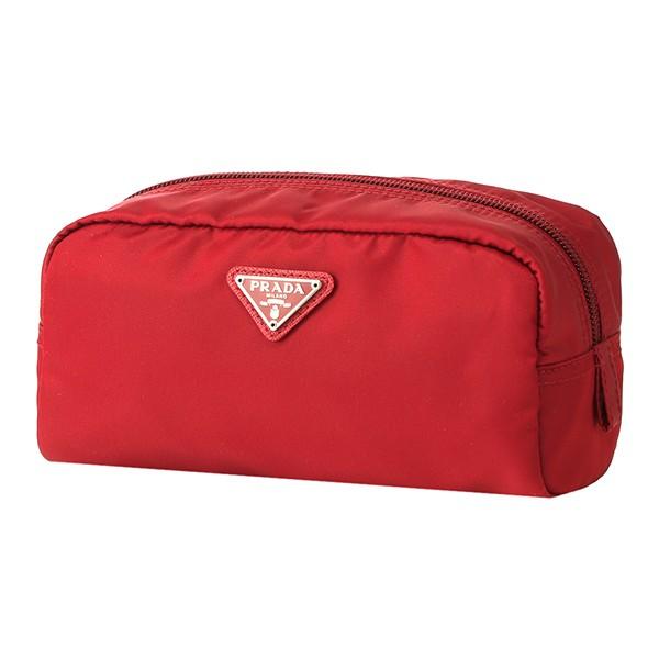 並行輸入 プラダ ポーチ テスート 1NA350 2BQP F068Z レッド 赤 爆買