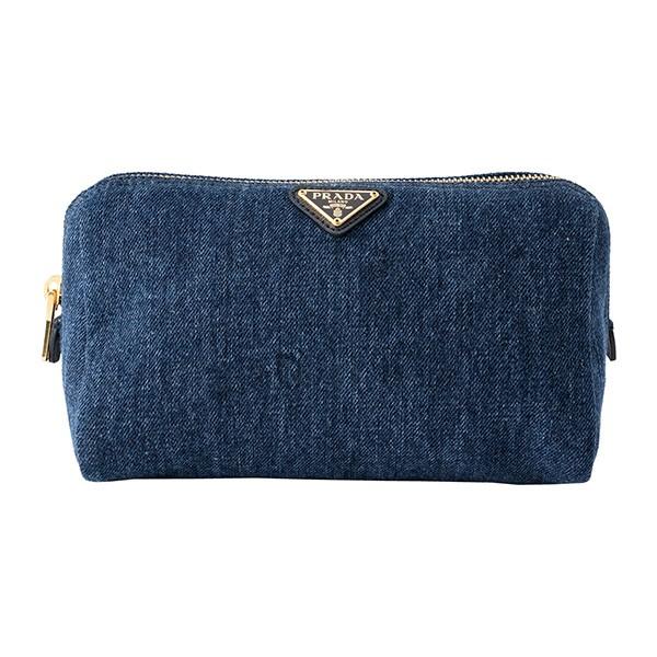 並行輸入 プラダ ポーチ デミム 1NA693 AJ6 F0008 ブルー 青 爆買