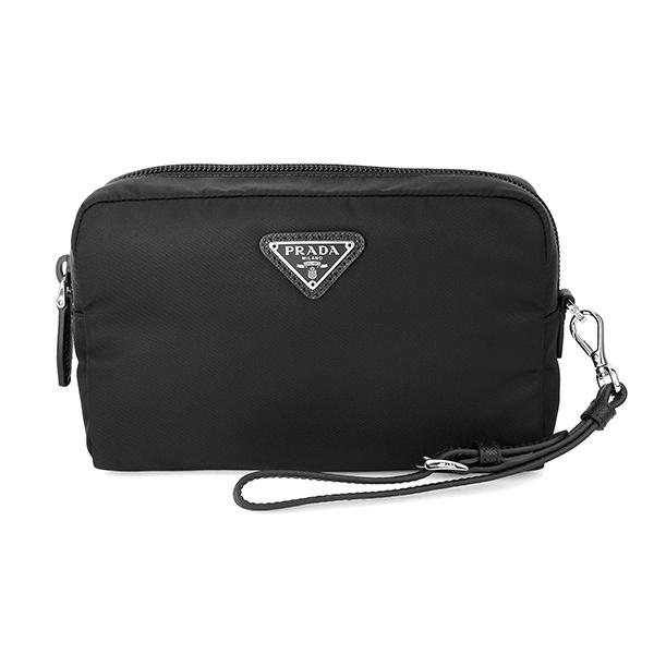 並行輸入 プラダ ポーチ PRADA ヴェラ 1NE021 R067 F0002ユニセックス ブラッ...