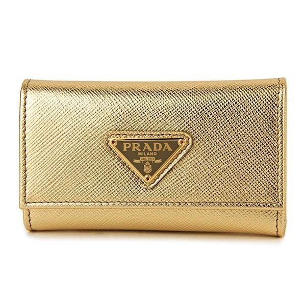 並行輸入 プラダ  キーケース サフィアーノ トライアングル 1PG222 QHH F0522 ゴー...