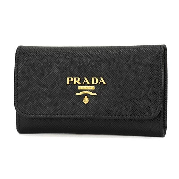 並行輸入 プラダ キーケース サフィアーノ メタル 1PG222 QWA F0002 ブラック 黒 ...