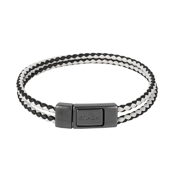 並行輸入 プラダ ブレスレット ブラック 黒 PRADA 2IB184 038 F0N12 M 爆買