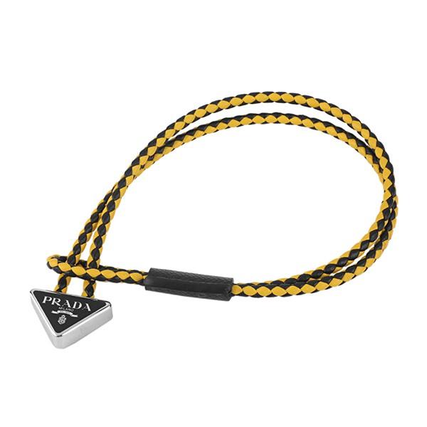 並行輸入 プラダ  ブレスレット ブレイドレザー 2IB288 038 F0C2P M ブラック 黒...