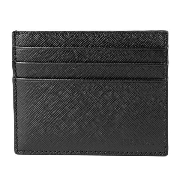 並行輸入 プラダ カードケース サフィアーノ  2MC223 PN9 F0002 ブラック 黒 爆買