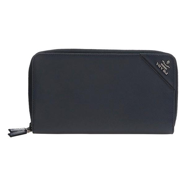 並行輸入 プラダ  長財布(ラウンドファスナー) サフィアーノ メタル 2ML303 F0216 ネ...