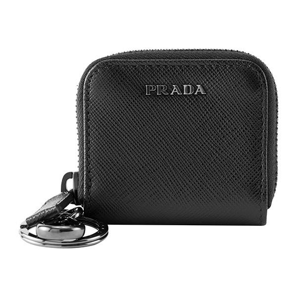 並行輸入 プラダ コインケース サフィアーノ ビコローレ 2MM001 C5S F0G52 ブラック...