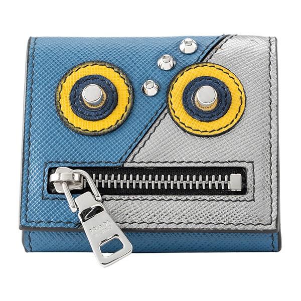 並行輸入 プラダ コインケース サフィアーノ ロボット 2MM935 2EDL F0215 ブルー ...