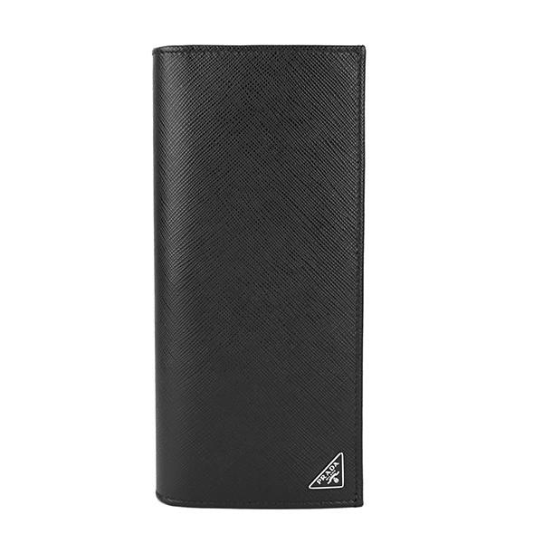 並行輸入 プラダ  長財布 サフィアーノ トライアングル 2MV836 QHH F0002 ブラック...