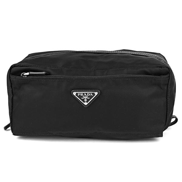 並行輸入 プラダ ポーチ テスート サフィアーノ 2NA029 ZMY F0002 ブラック 黒 爆...