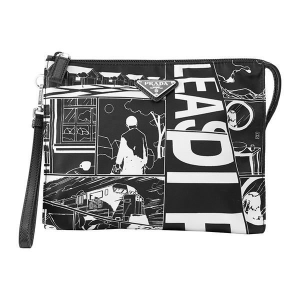 並行輸入 プラダ  ポーチ テスート コミック 2NE789 2BT3 F0002 ブラック 黒 爆...