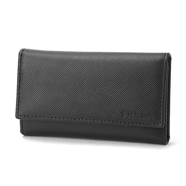 並行輸入 プラダ キーケース サフィアーノ 1 2PG222 PN9 F0002 ブラック 黒 爆買