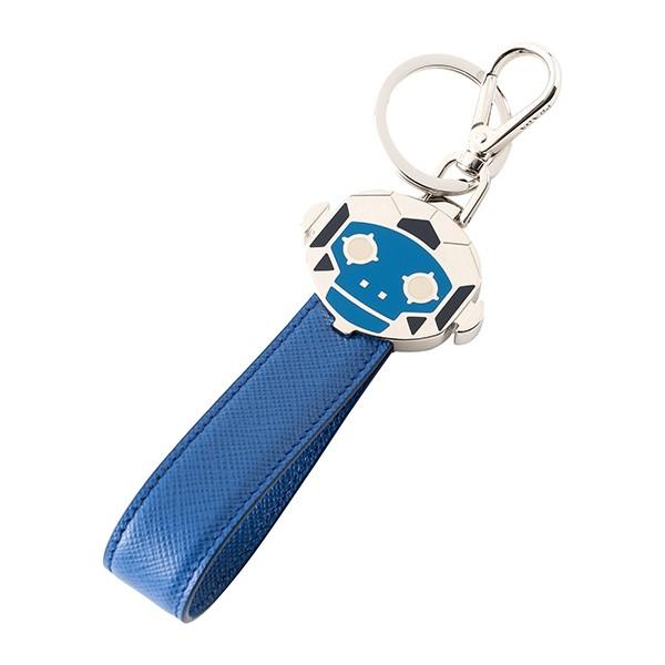 並行輸入 プラダ キーホルダー サフィアーノ 2PP074 053 F0013 ブルー 青 爆買