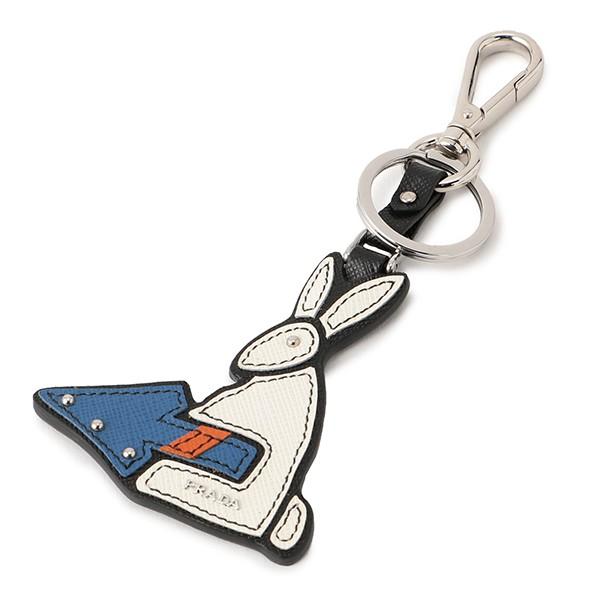 並行輸入 プラダ  キーホルダー サフィアーノ ポップ 2TL266 2E8O F0009 ホワイト...