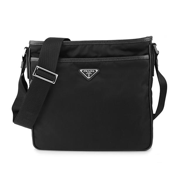 並行輸入 プラダ  ショルダーバッグ テスート サフィアーノ 2VH797 064 F0002 ブラ...
