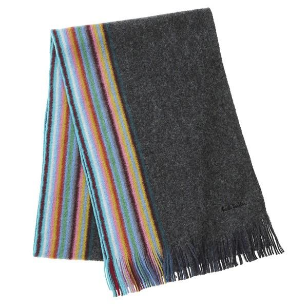 並行輸入 ポールスミス マフラー・ストール ダブルフェイス ストライプエッジ スカーフ 356E A...