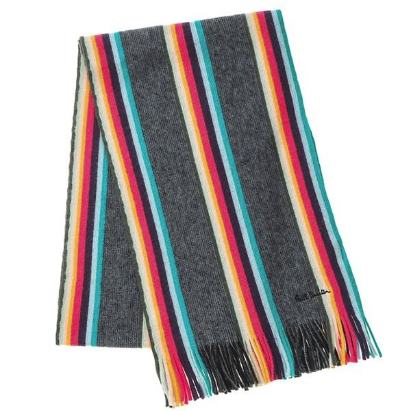 並行輸入 ポールスミス  マフラー・ストール  357E AS10 79 グレー 爆買