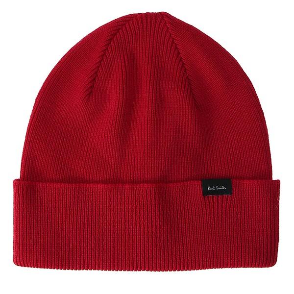 並行輸入 ポールスミス  ニットキャップ キャッシュウール M1A 339E AH433 25 レッ...