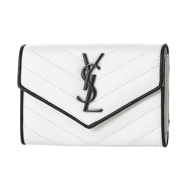 並行輸入 サンローラン その他財布 エンベロープウォレット 414404 BOWC8 9070 ホワ...