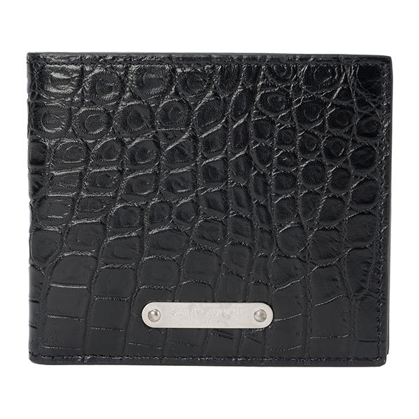 並行輸入 サンローラン 2つ折り財布 ブラック 黒 SAINT LAURENT 462357 DZE...
